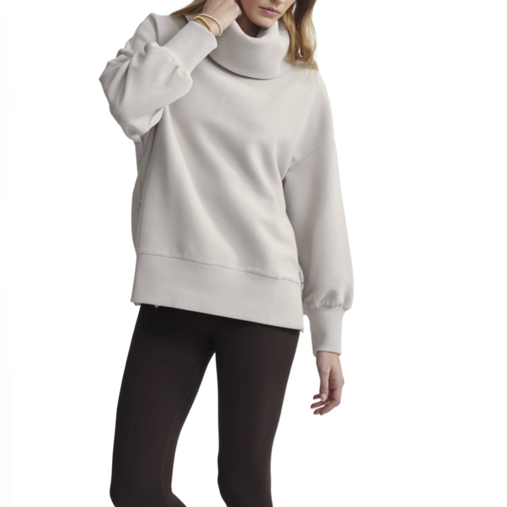 Nwt Varley Milton Cowl Neck Sweatshirt